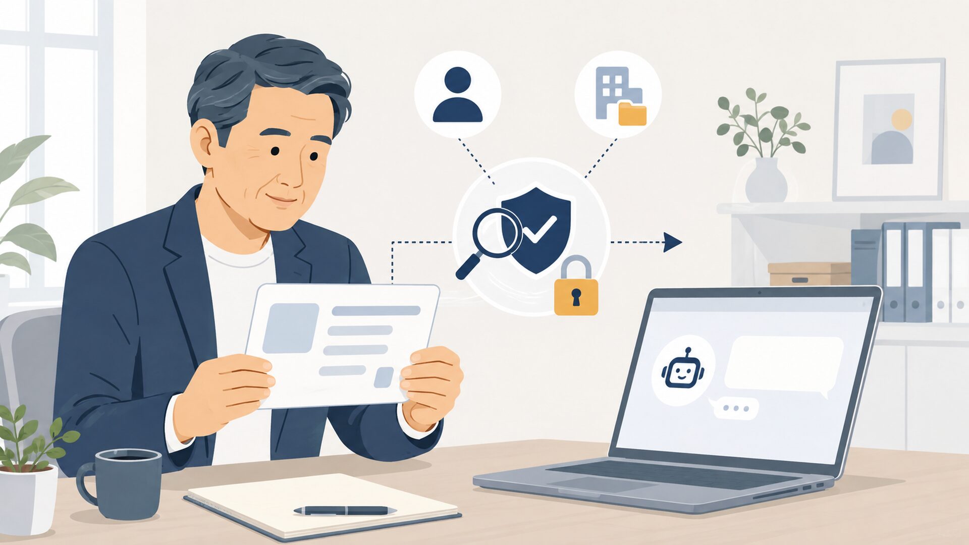 Googleの生成AI Geminiをパソコンで試しながら仕事への活用方法を考える中年会社員